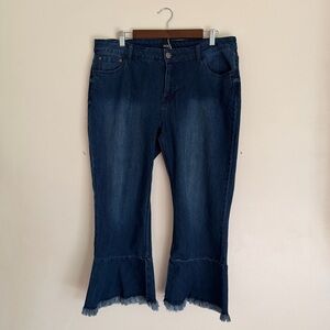 ModX Frayed Hem Women's Flare Jeans